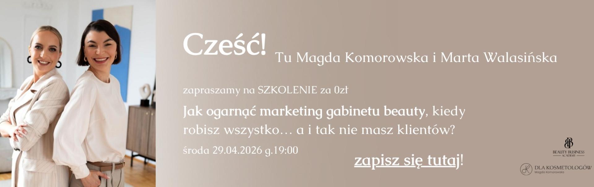 Marketing gabinetu beauty bez chaosu: bezpłatne szkolenie, kt&oacute;re porządkuje strategię